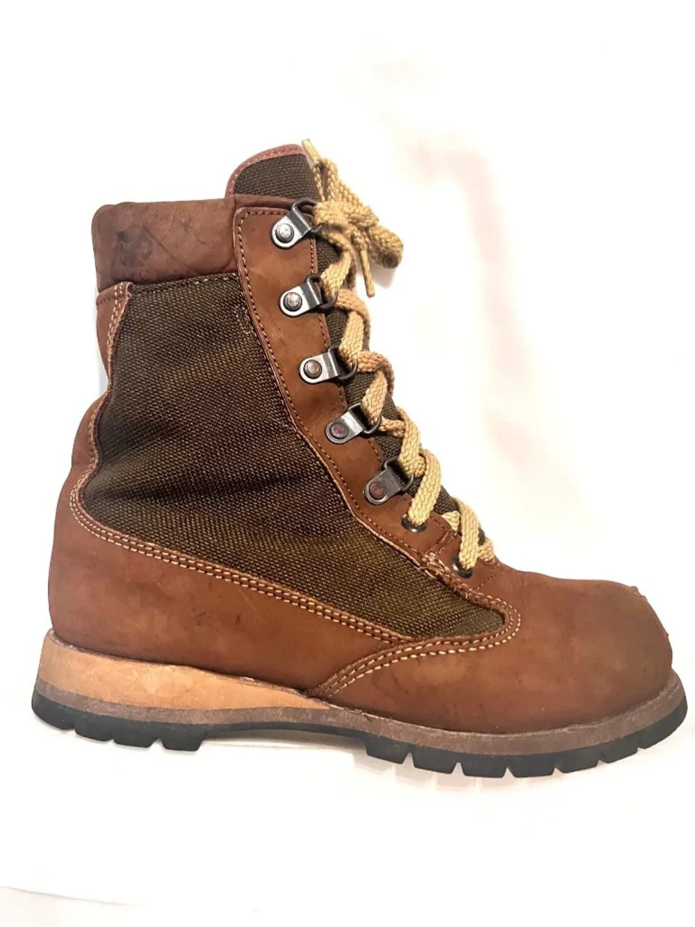 Rocky Boots-Combat Lace Up Youth-5 1/2 M-Vibram Sole-Brown/Tan Mix-Waterproof